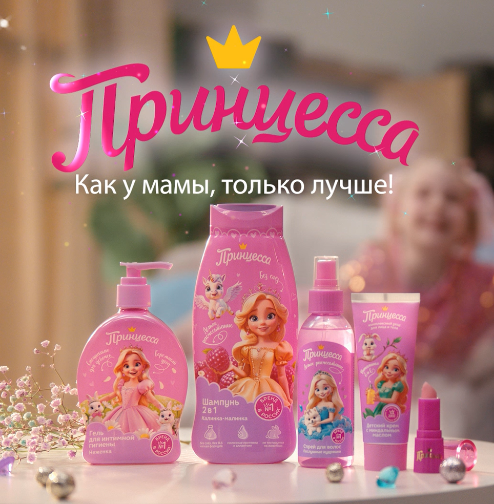 У бренда "Принцесса" новый рекламный ролик!